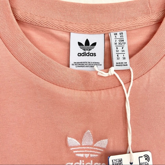 adidas Originals Peach Cropped Tank Top - Picture 5 of 6